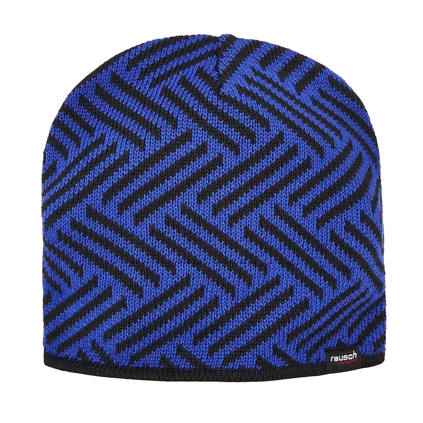 Blue - Front - Reusch Unisex Adult Zig Zag Knitted Beanie