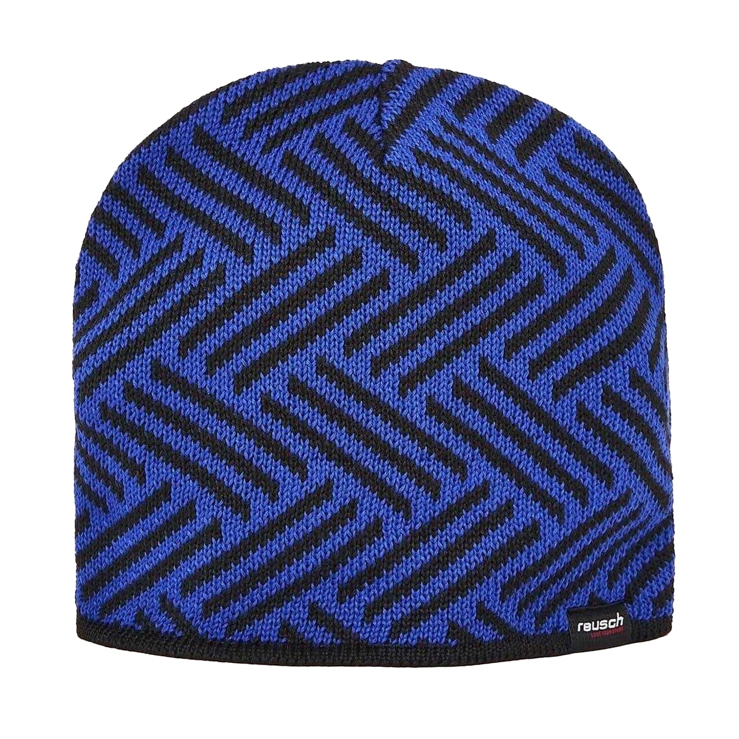 Blue - Front - Reusch Unisex Adult Zig Zag Knitted Beanie