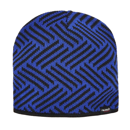 Blue - Front - Reusch Unisex Adult Zig Zag Knitted Beanie