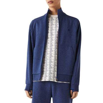 Blue - Close up - Lacoste Mens High-Neck Full Zip Jacket