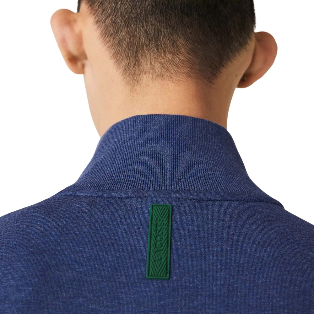 Blue - Back - Lacoste Mens High-Neck Full Zip Jacket