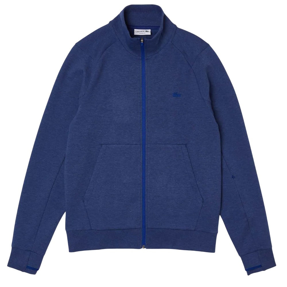 Blue - Front - Lacoste Mens High-Neck Full Zip Jacket