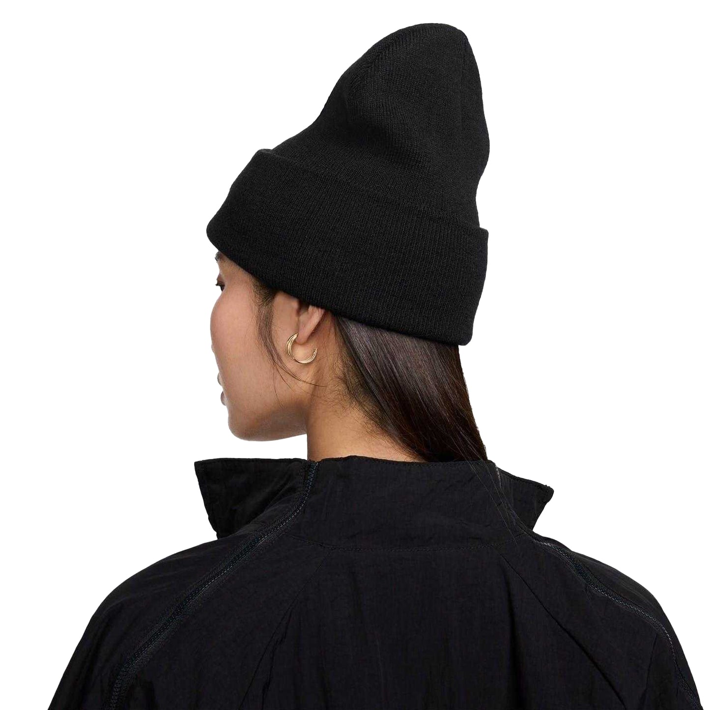 Black-White - Back - Nike Unisex Adult NSW Beanie