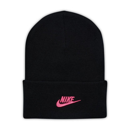 Black-Pinksicle - Front - Nike Unisex Adult NSW Beanie