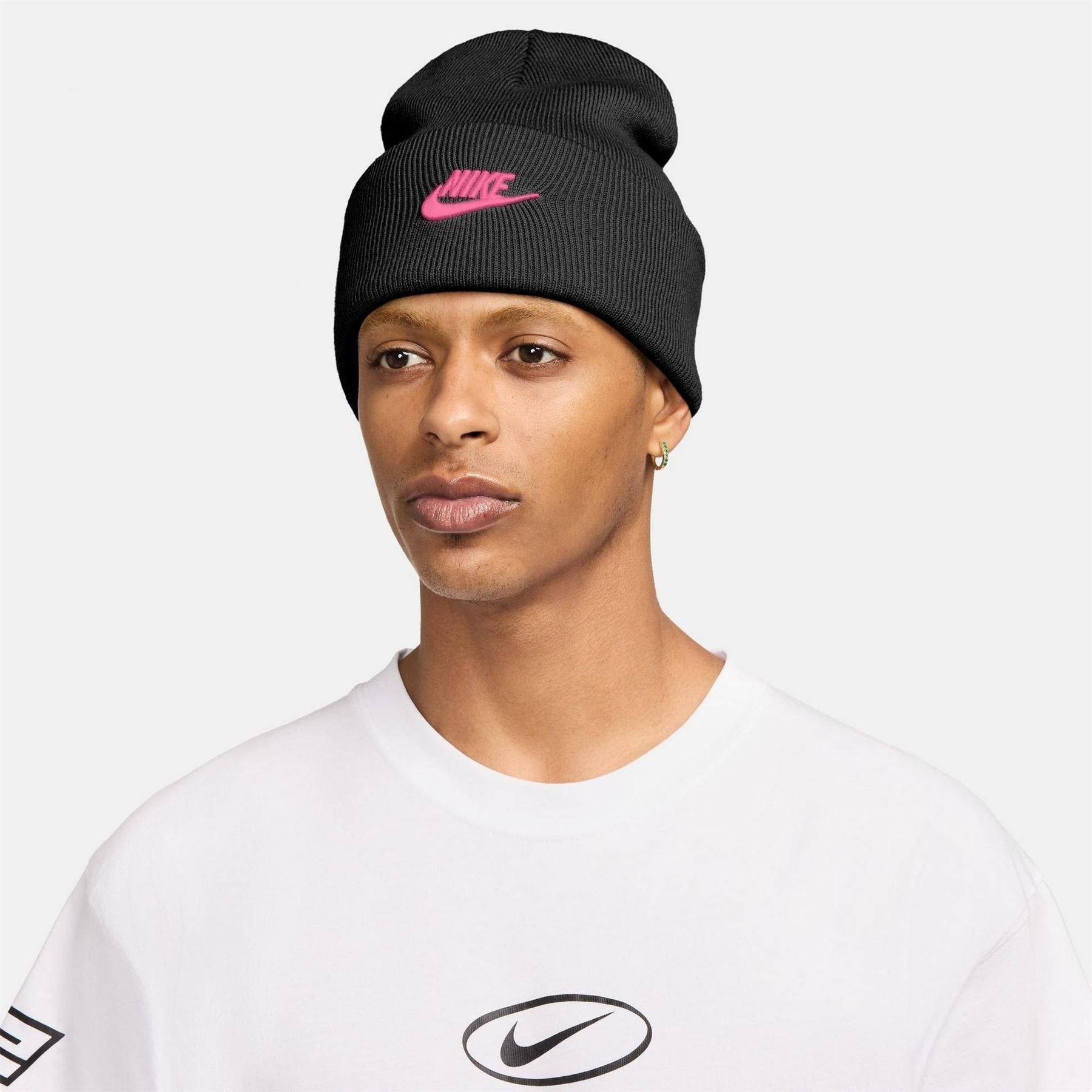 Black-Pinksicle - Lifestyle - Nike Unisex Adult NSW Beanie