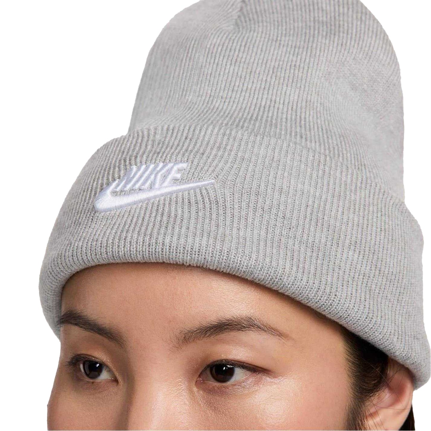 Grey-White - Lifestyle - Nike Unisex Adult NSW Beanie