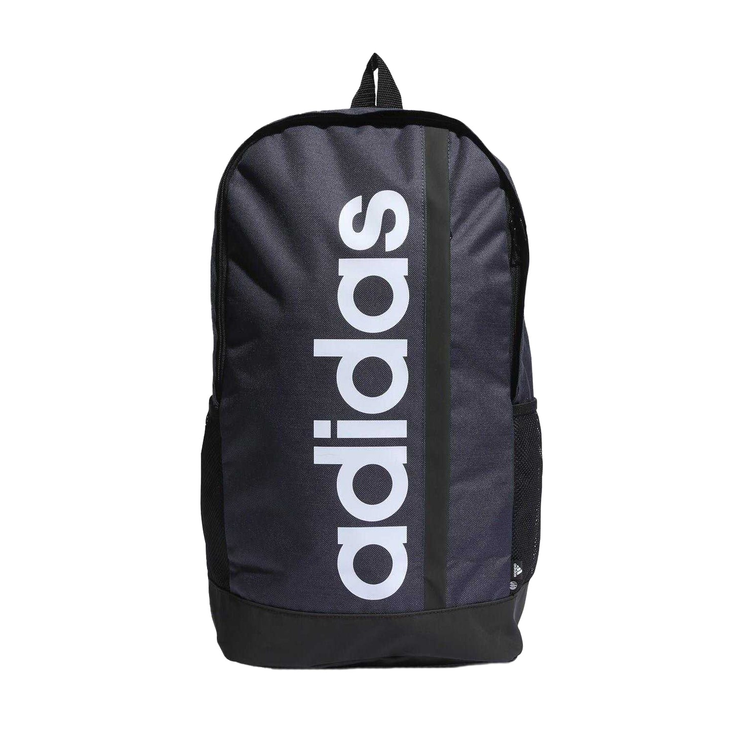 Navy-White Print - Front - Adidas Linear Backpack