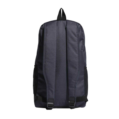 Navy-White Print - Back - Adidas Linear Backpack