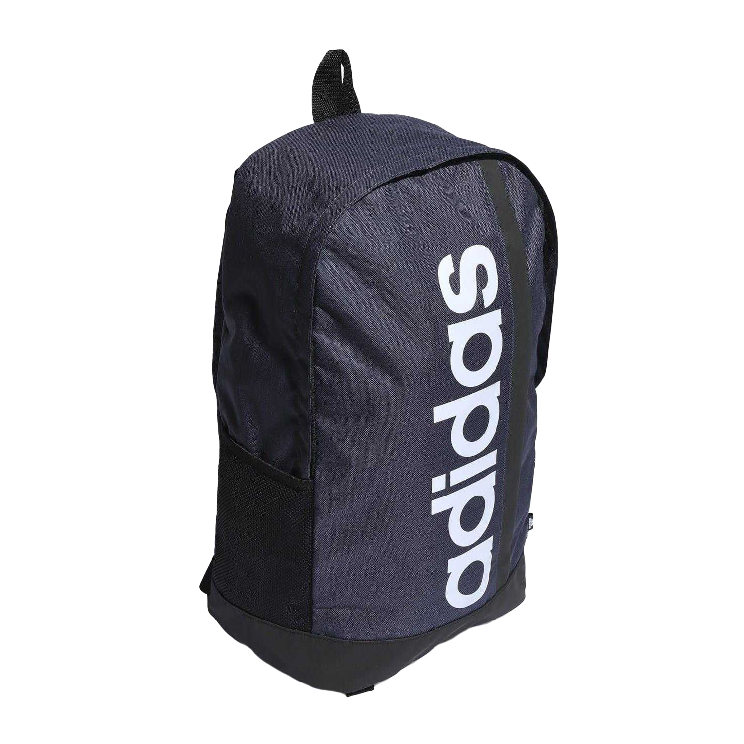 Navy-White Print - Side - Adidas Linear Backpack
