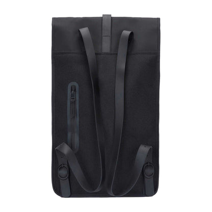 Black - Back - Rains Commuter Backpack