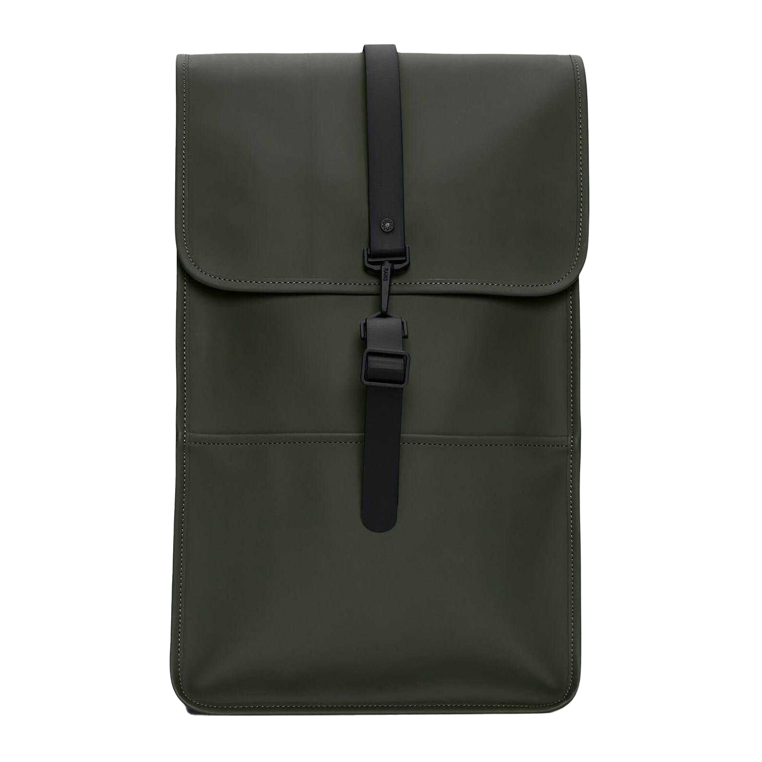 Green - Front - Rains Commuter Backpack