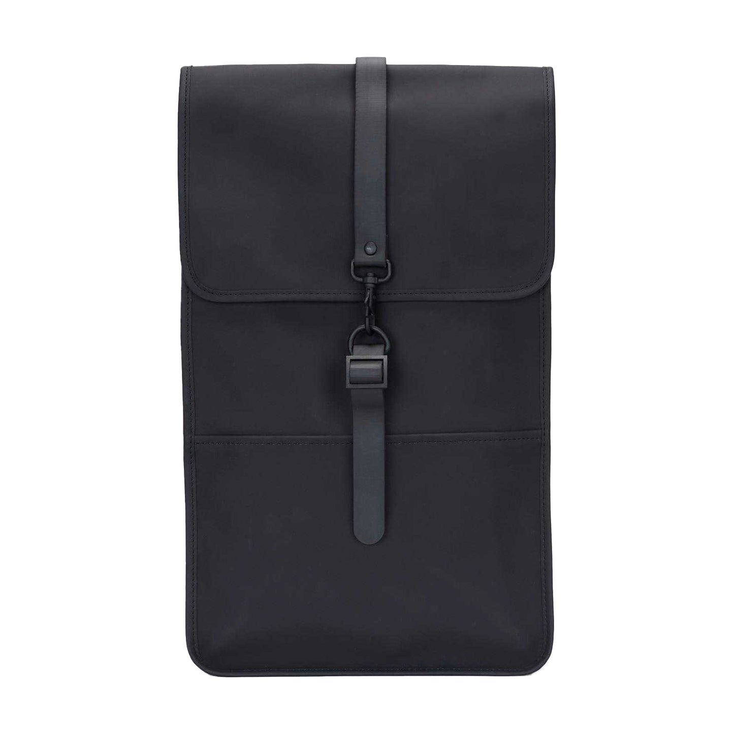 Black - Front - Rains Commuter Backpack