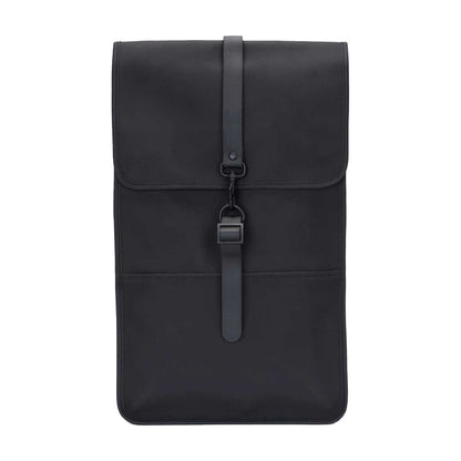 Black - Front - Rains Commuter Backpack