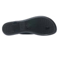 Black - Side - Ipanema Womens-Ladies Wave Bubble Flip Flops