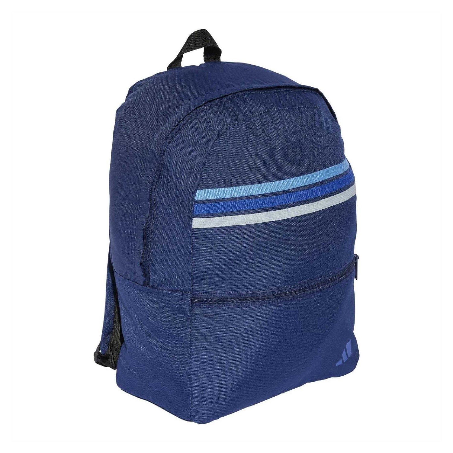 Blue - Side - Adidas Childrens-Kids Stripes School Backpack