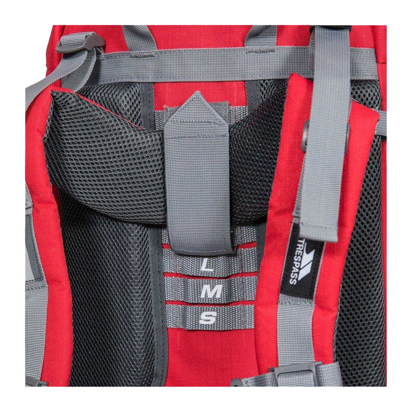 Red Tone - Side - Trespass Trek Trekking 66L Rucksack