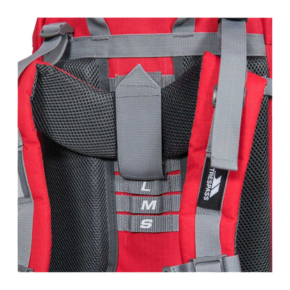 Red Tone - Side - Trespass Trek Trekking 66L Rucksack