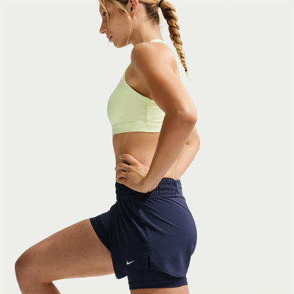 Midnight Navy - Lifestyle - Nike Womens-Ladies Pro 2 in 1 Running Shorts