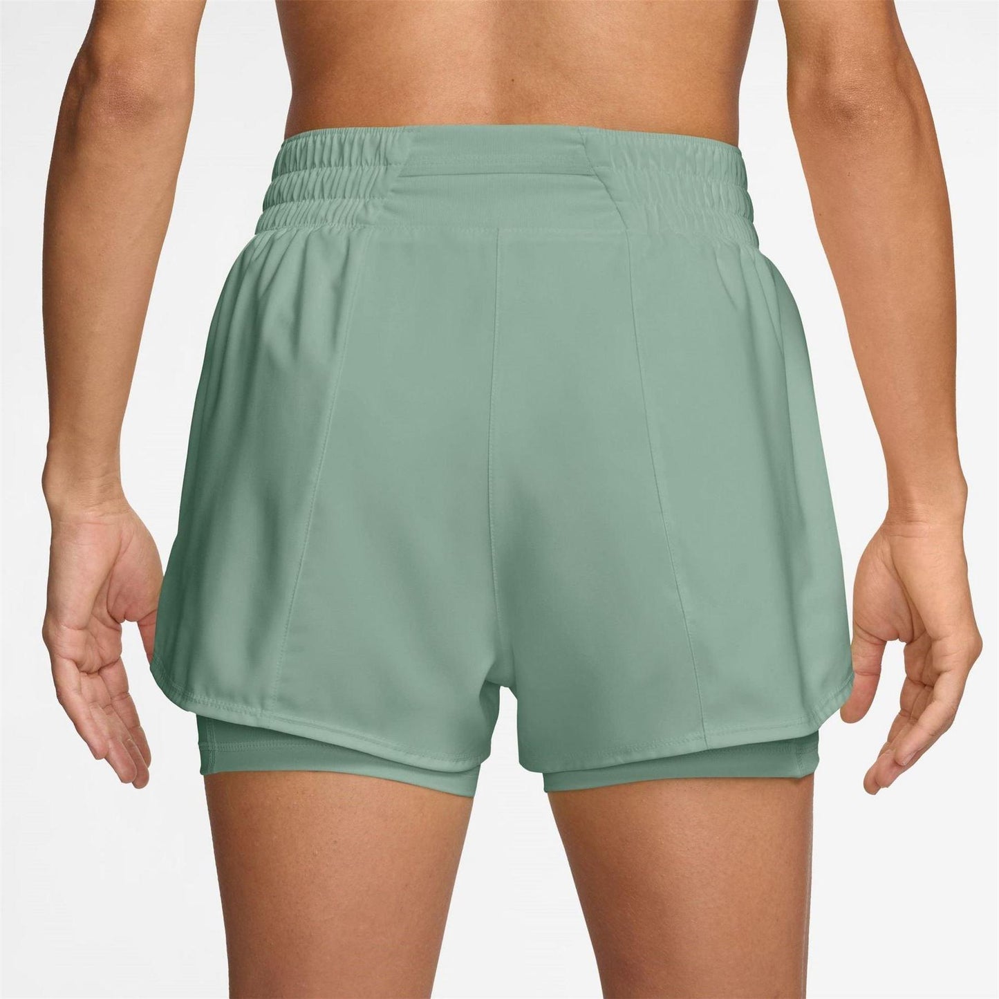 Light Green - Back - Nike Womens-Ladies Pro 2 in 1 Running Shorts