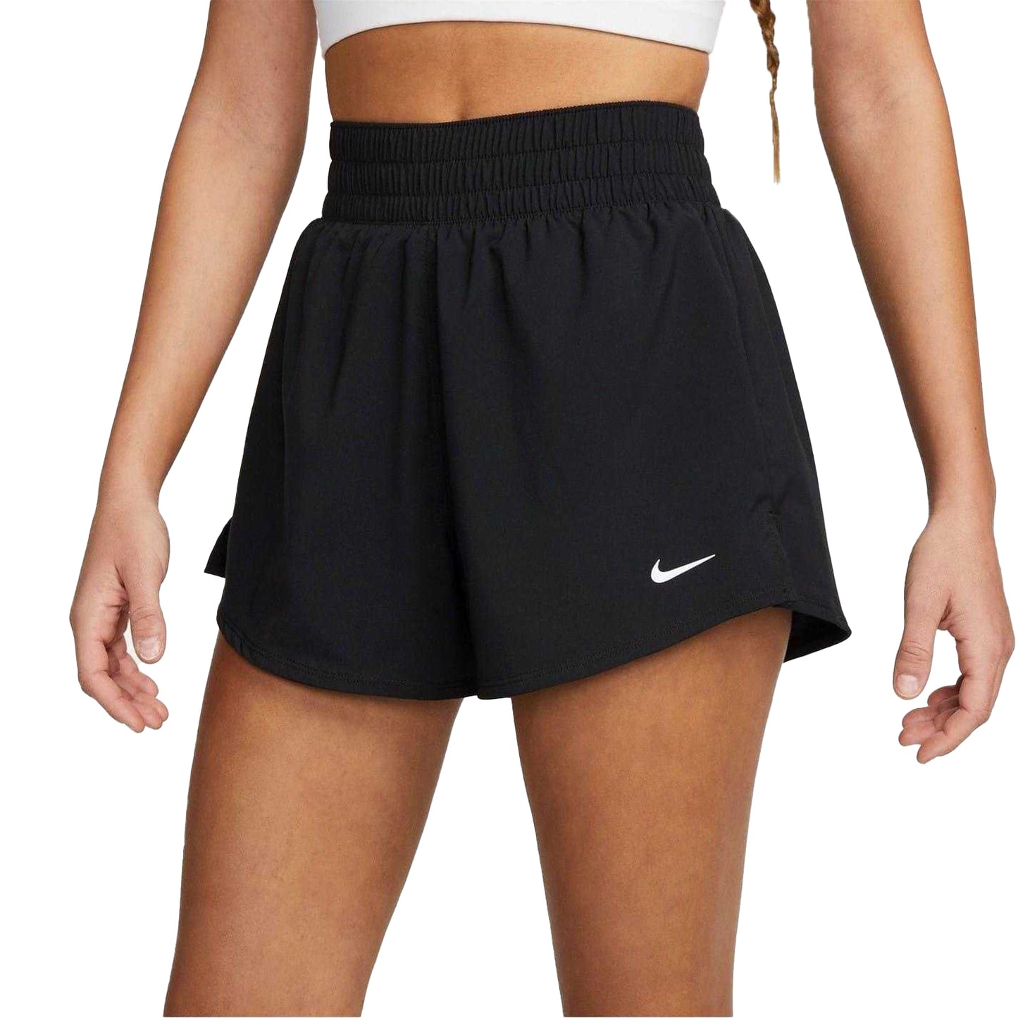 Black - Front - Nike Womens-Ladies Pro 2 in 1 Running Shorts