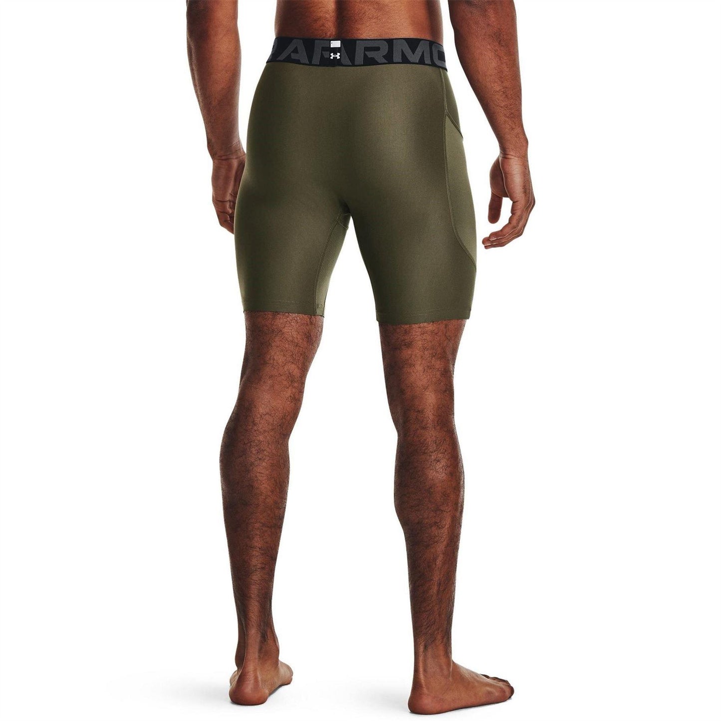 Marine OD Green - Lifestyle - Under Armour Mens HeatGear Fitted Compression Shorts