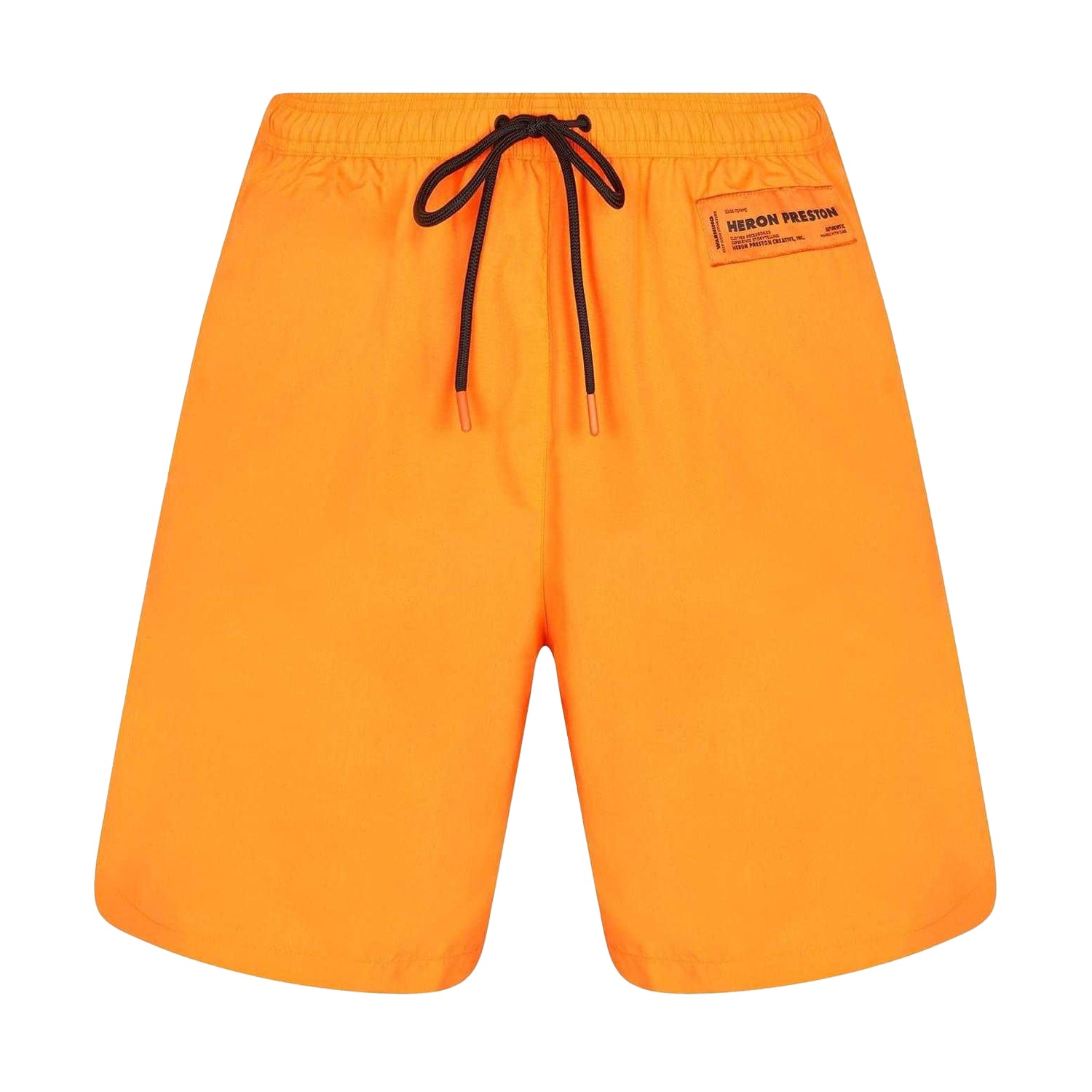 Neon Orange - Front - Heron Preston Mens Swim Shorts