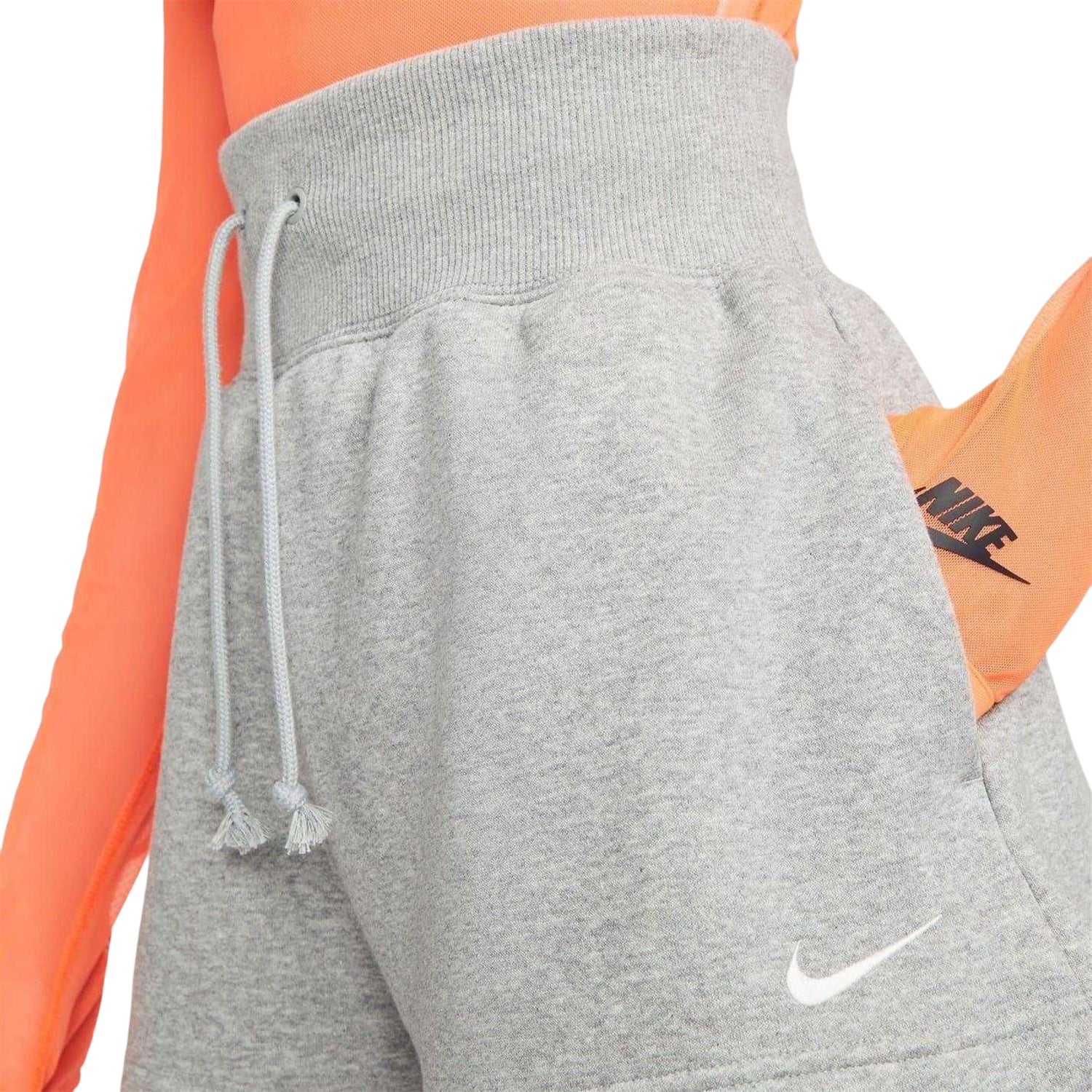 Grey - Back - Nike Womens-Ladies Sportswear Essential Shorts