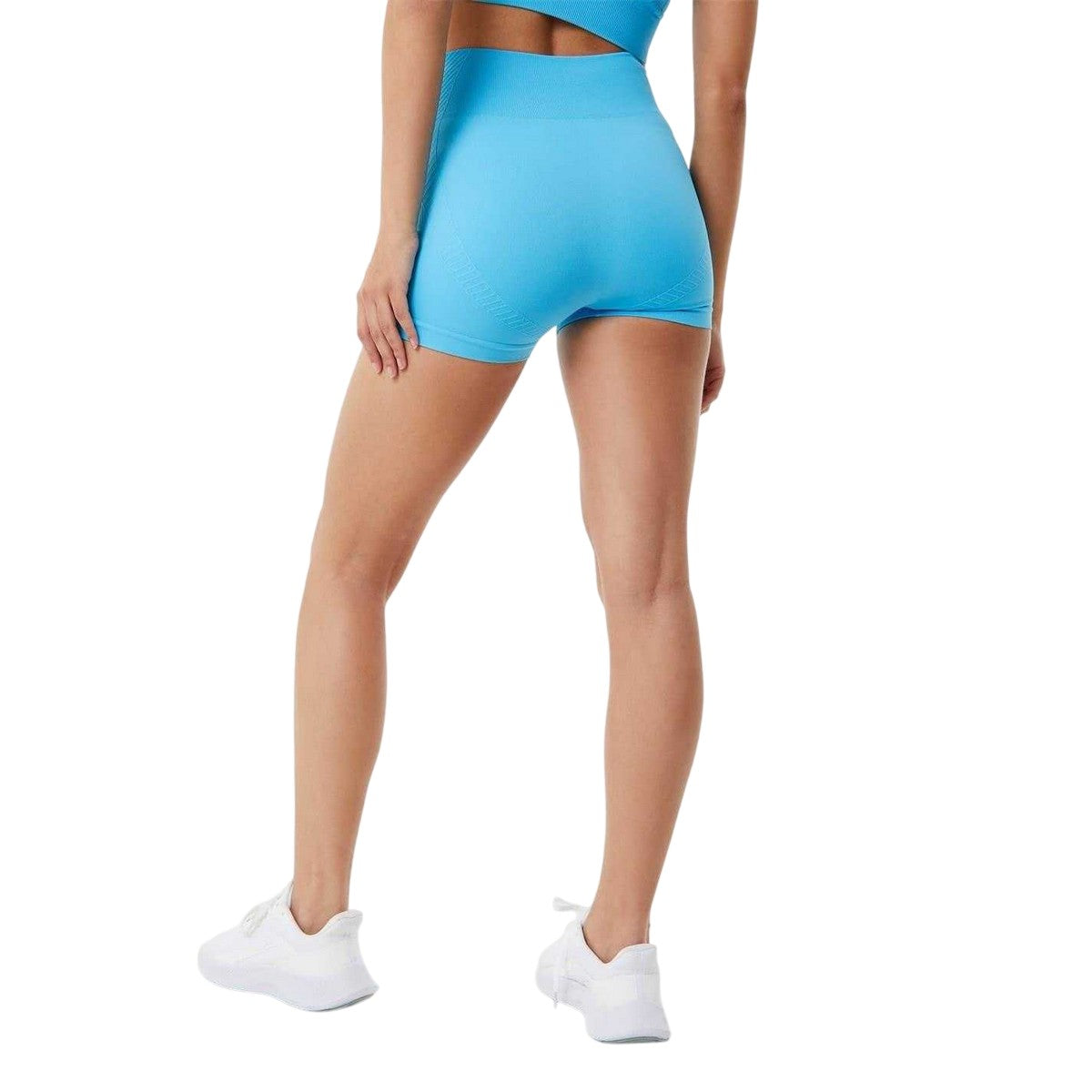 Aqua - Back - USA Womens-Ladies Nylon Shorts