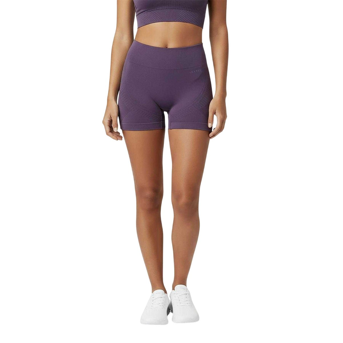 Light Pink - Side - USA Womens-Ladies Nylon Shorts
