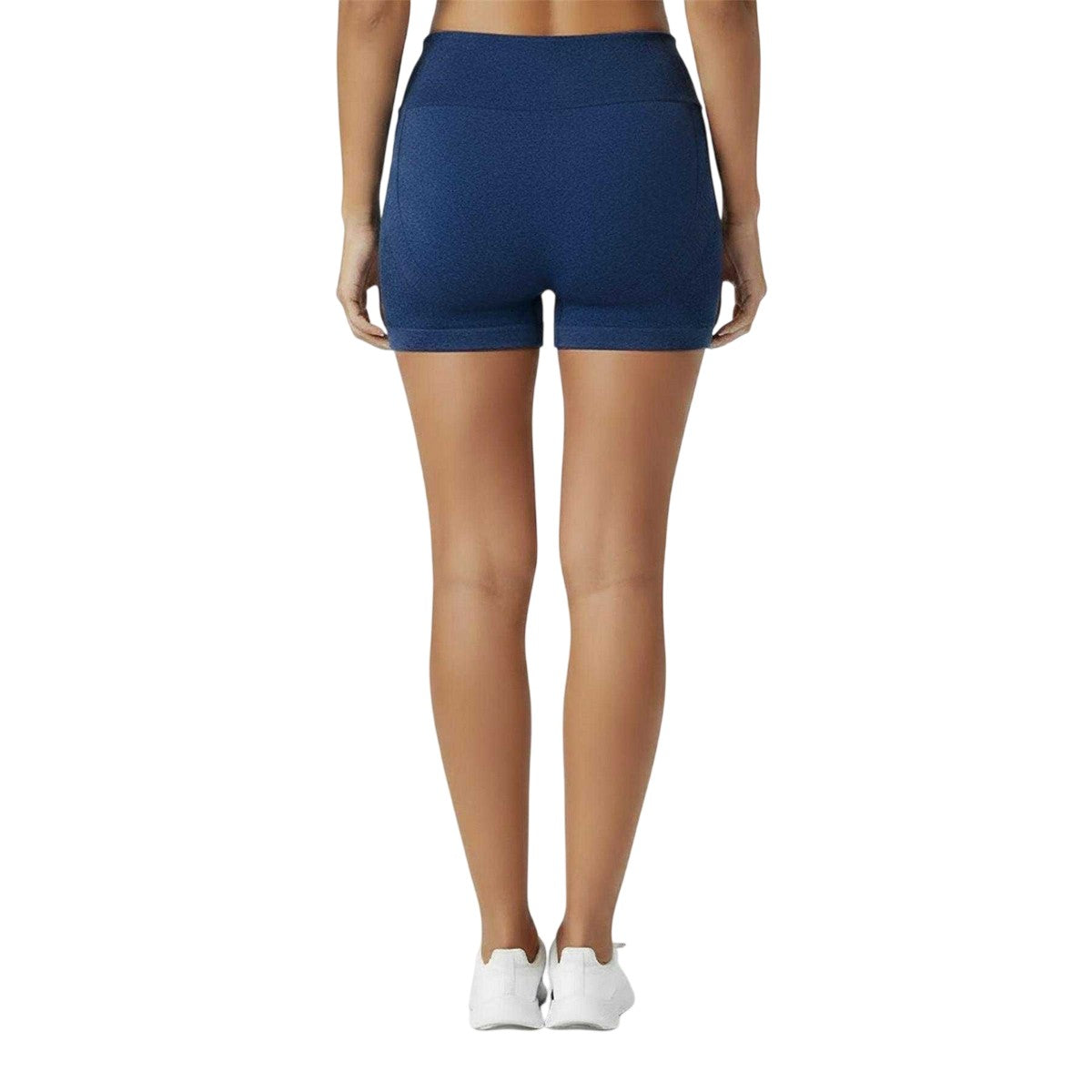Navy - Back - USA Womens-Ladies Nylon Shorts