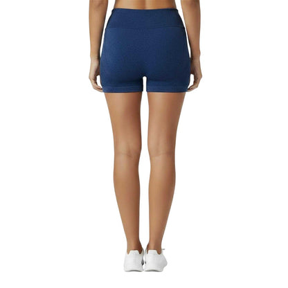 Navy - Back - USA Womens-Ladies Nylon Shorts
