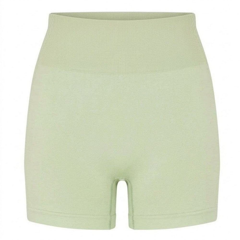 Pistachio - Front - USA Womens-Ladies Nylon Shorts