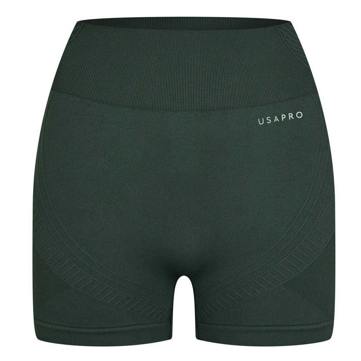 Khaki - Front - USA Womens-Ladies Nylon Shorts