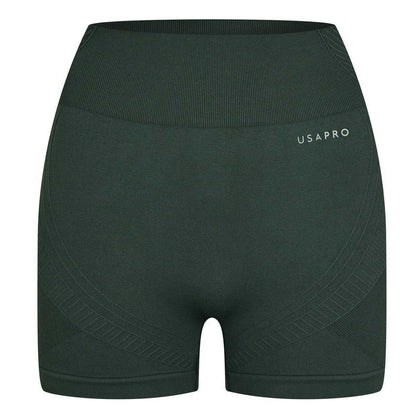 Khaki - Front - USA Womens-Ladies Nylon Shorts