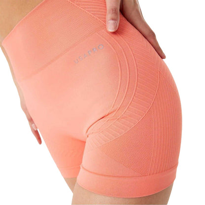 Coral - Front - USA Womens-Ladies Nylon Shorts