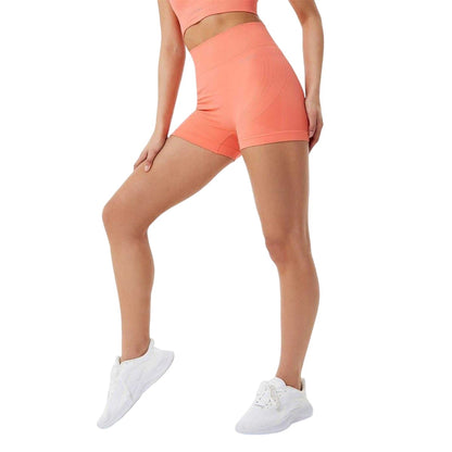 Coral - Back - USA Womens-Ladies Nylon Shorts