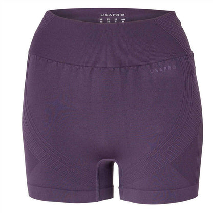 Light Pink - Front - USA Womens-Ladies Nylon Shorts