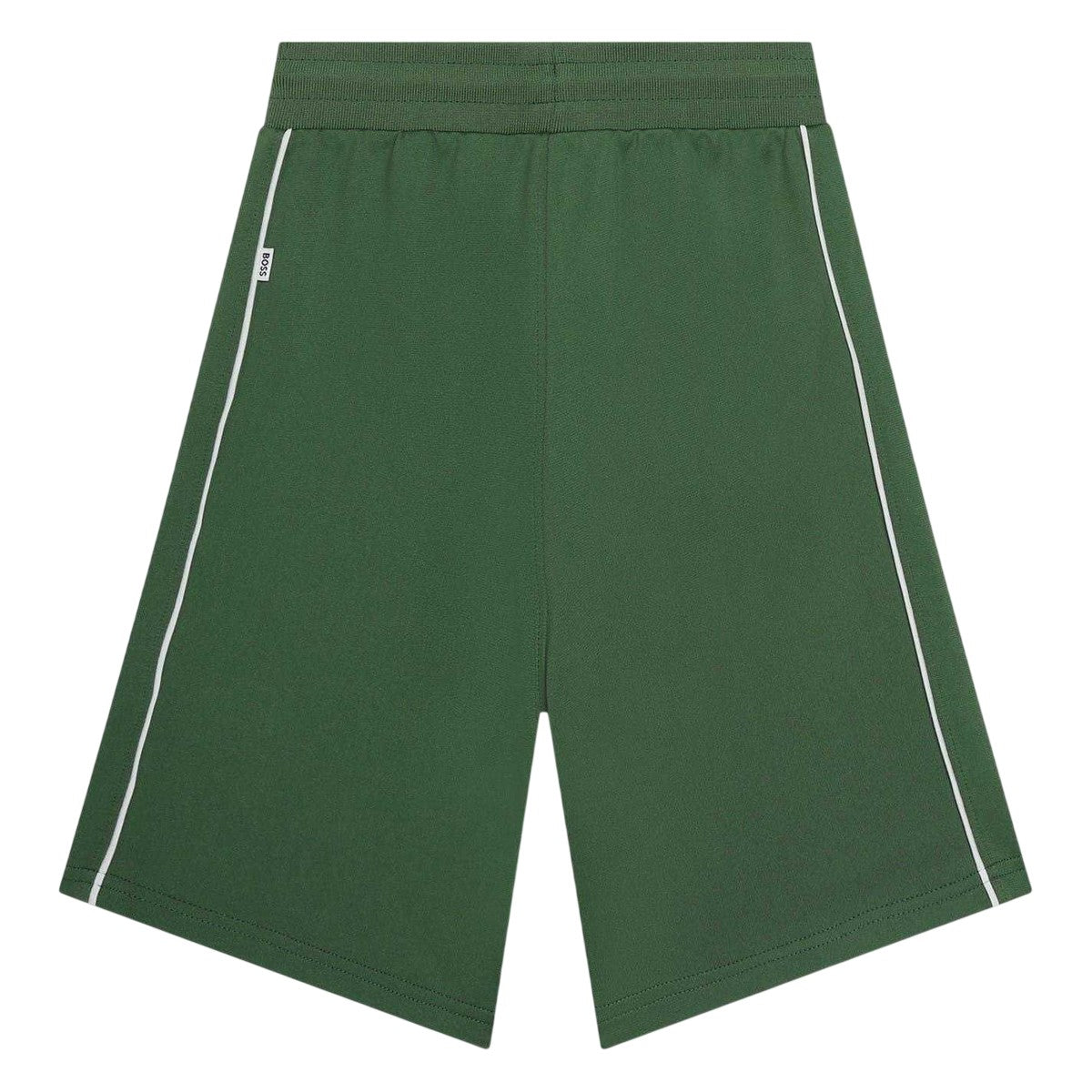 Khaki Green - Back - Boss Childrens-Kids Jersey Shorts