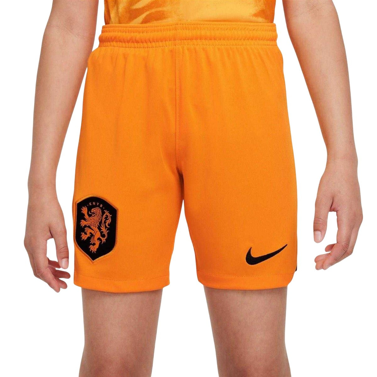 Orange - Front - Nike Childrens-Kids Shield Dri-FIT Football Shorts