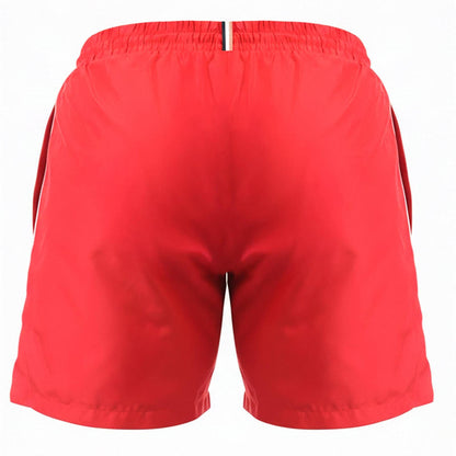 Red - Back - Boss Mens Starfish Swim Shorts