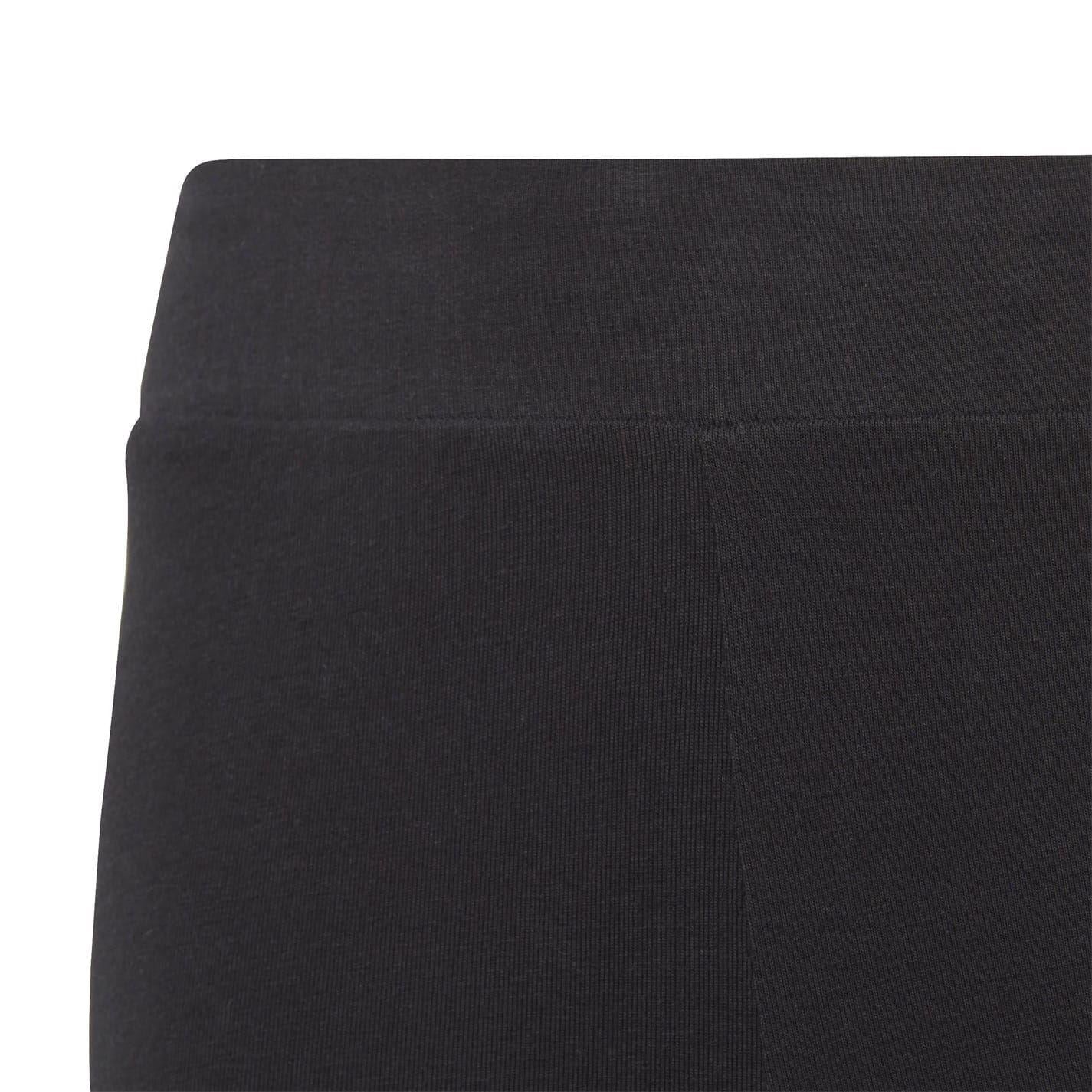 Black-White - Lifestyle - Adidas Girls Essential Breathable Biker Shorts