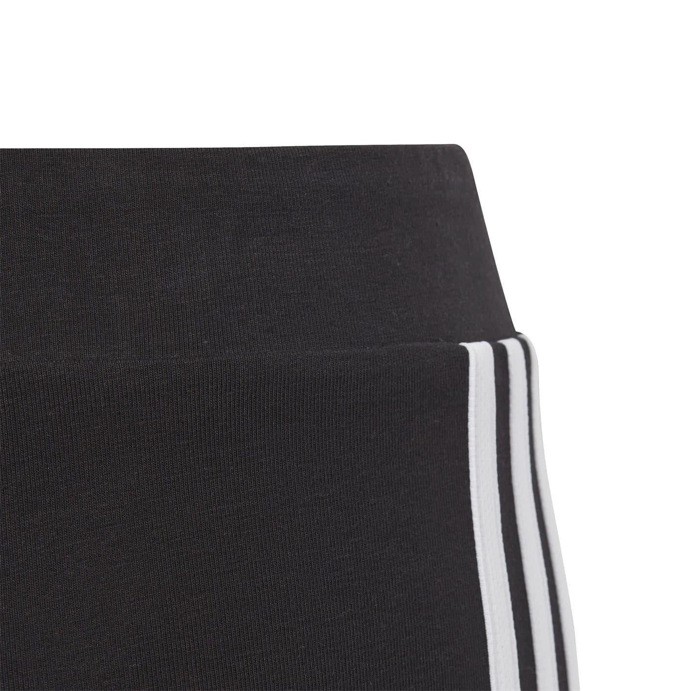 Black-White - Pack Shot - Adidas Girls Essential Breathable Biker Shorts