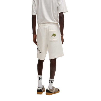 Natural - Back - Hugo Mens Sweat Shorts