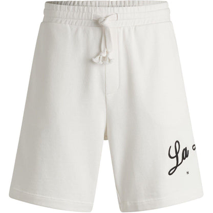 Natural - Front - Hugo Mens Sweat Shorts