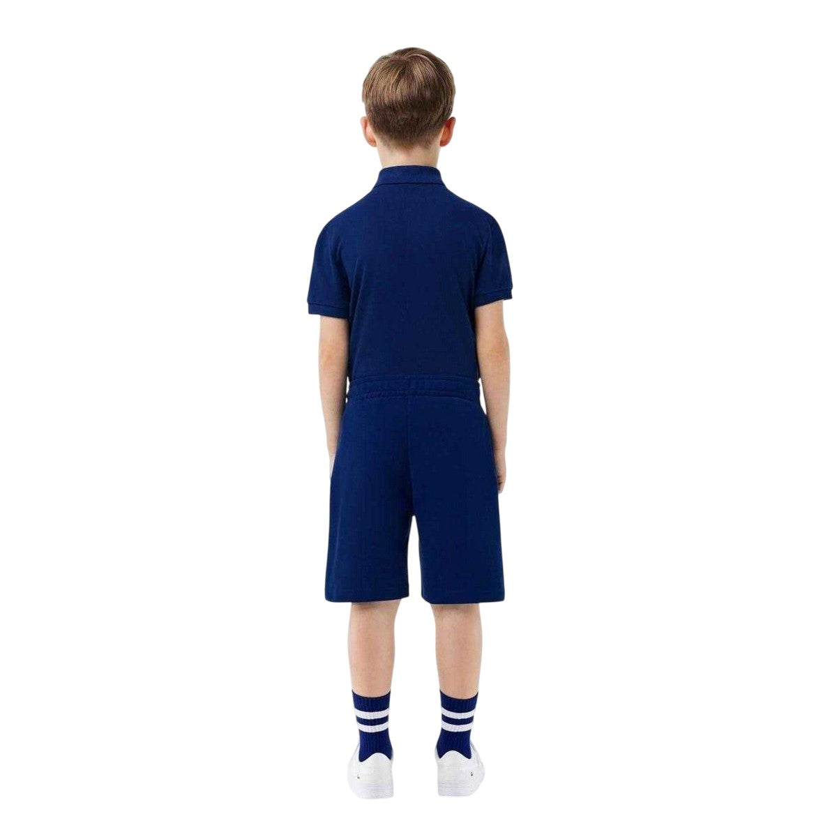Navy - Lifestyle - Lacoste Childrens-Kids Cotton Blend Relaxed Fit Sweat Shorts