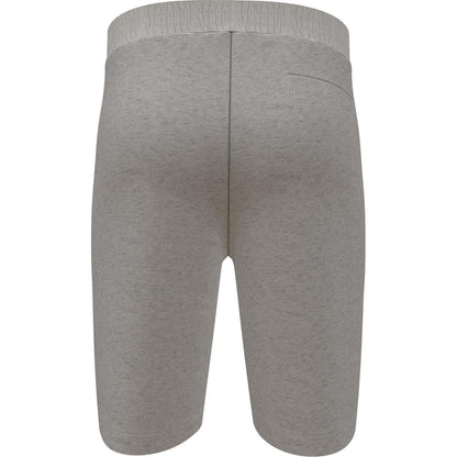 Grey Marl Marl - Back - SikSilk Mens Logo Sweat Shorts