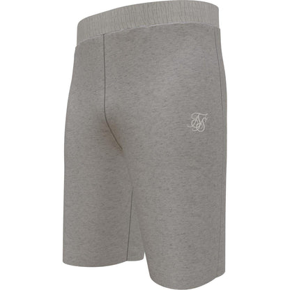 Grey Marl Marl - Lifestyle - SikSilk Mens Logo Sweat Shorts