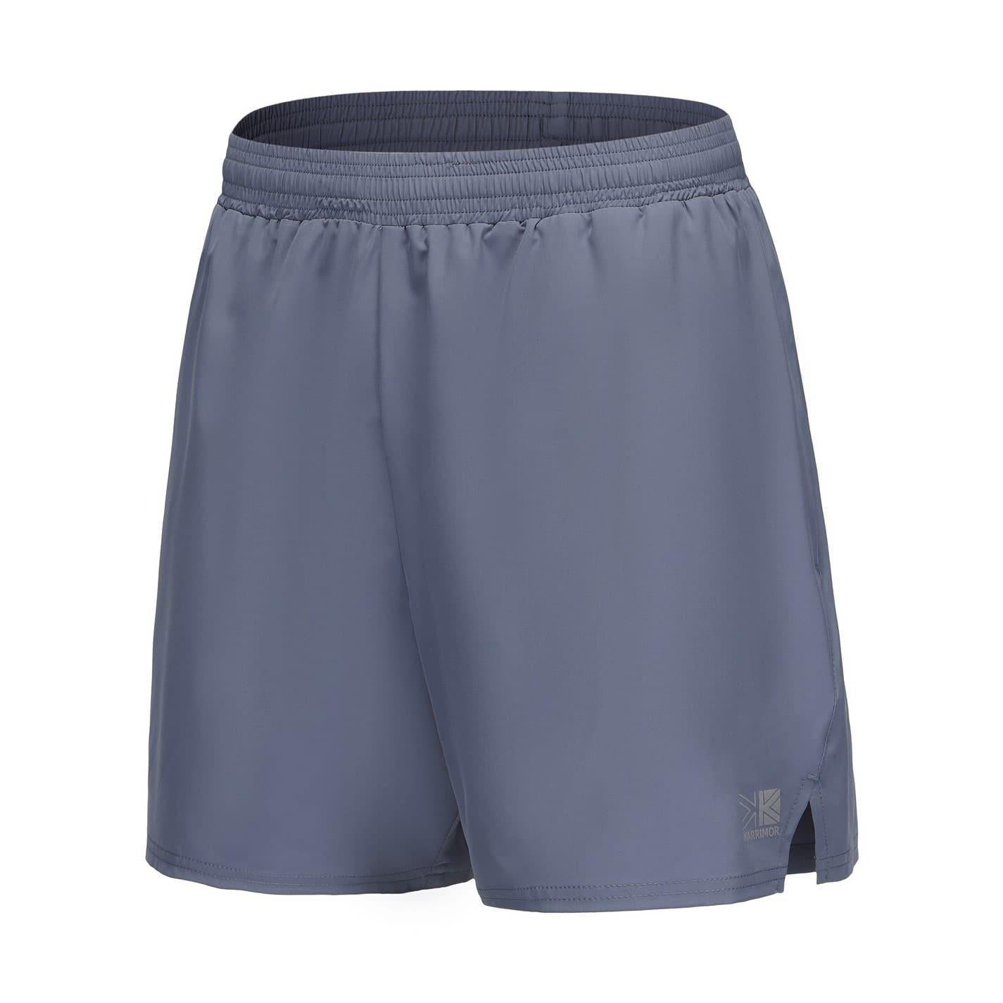 Stone Grey - Side - Karrimor Mens Running Shorts