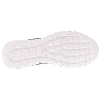 Black-White - Side - Skechers Womens-Ladies Graceful Twisted Fortune Trainers