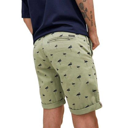 Tea - Back - Jack And Jones Mens Flamingo Mid Rise Chino Shorts